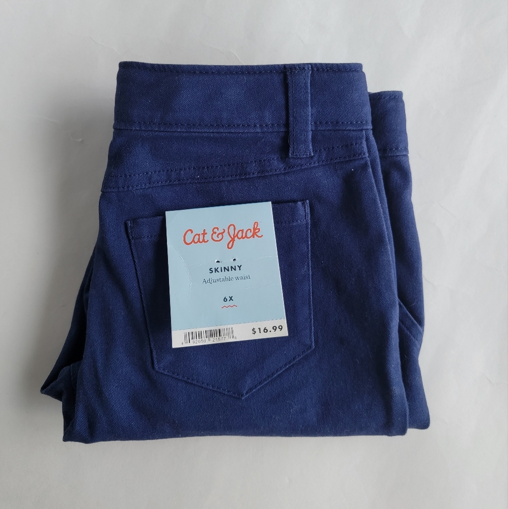 Cat & Jack Skinny Adjustable Waist Size 6X Girl's